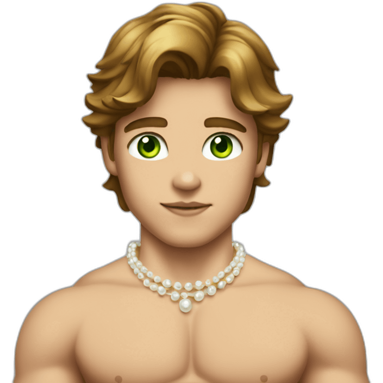 Posh-muscle-boy-with-pearl-necklace-and-green-eyes-and-brown-hair emoji