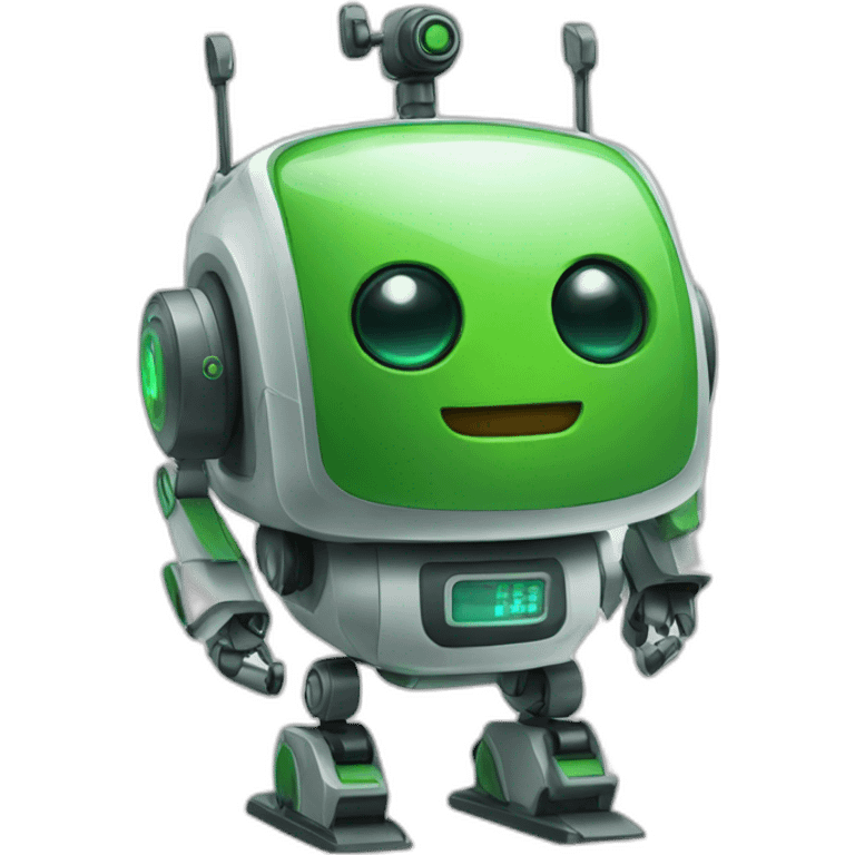 Alarm Robot Green emoji