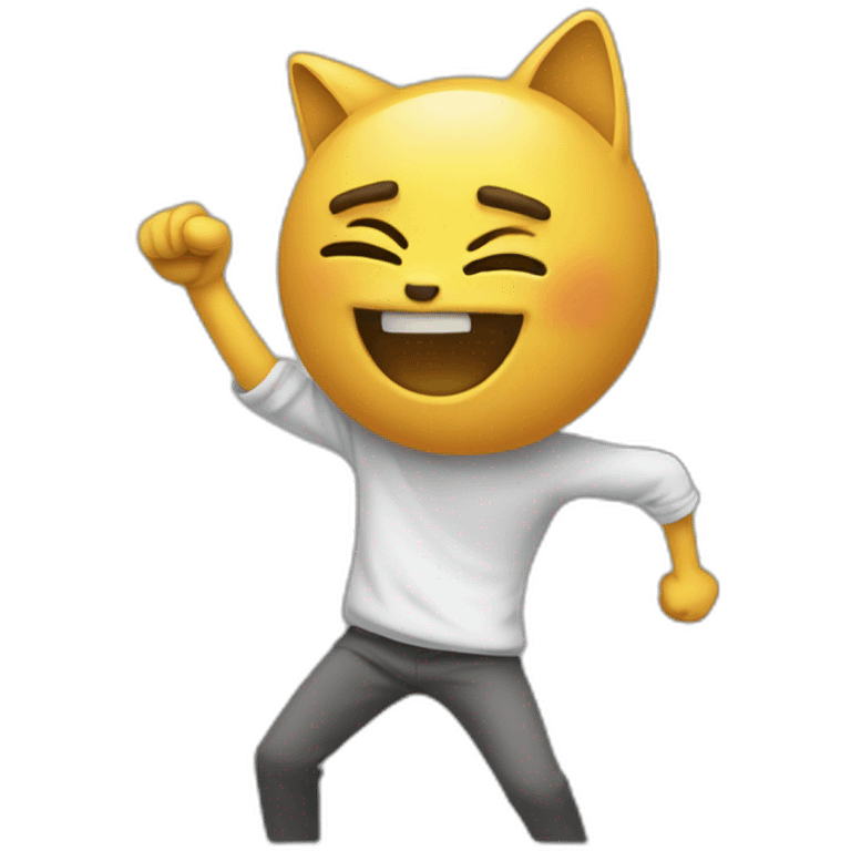 Chat qui dab emoji