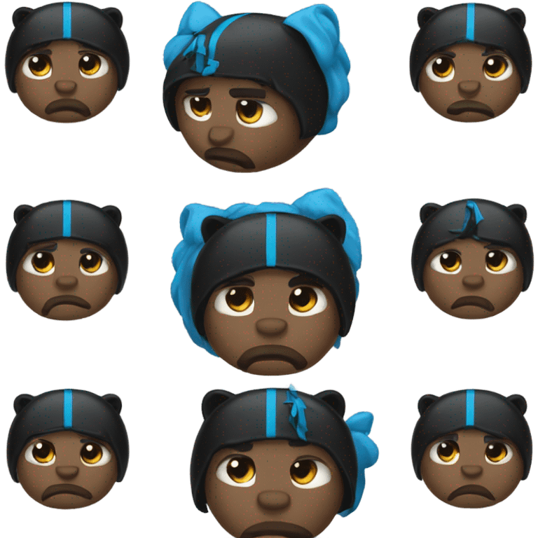 Sad Carolina panther emoji