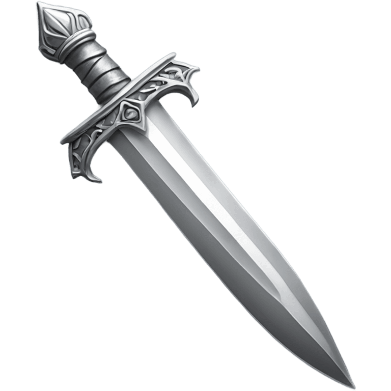 silver gothic dagger emoji