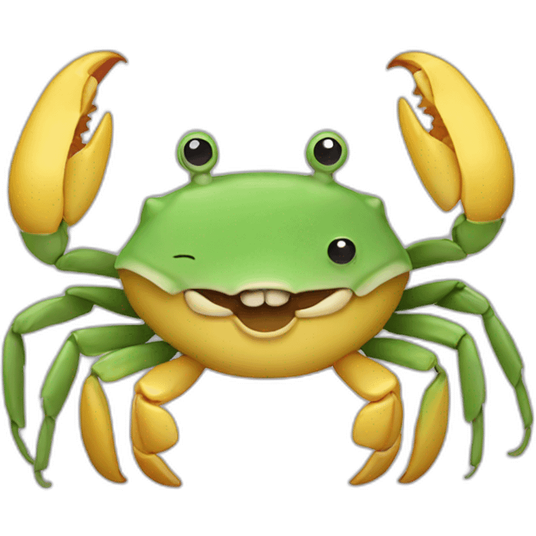 crab with banana limbs emoji