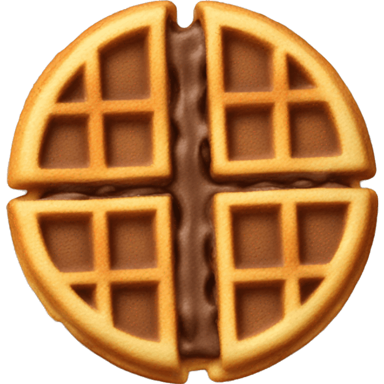 chocolate chip waffle  emoji