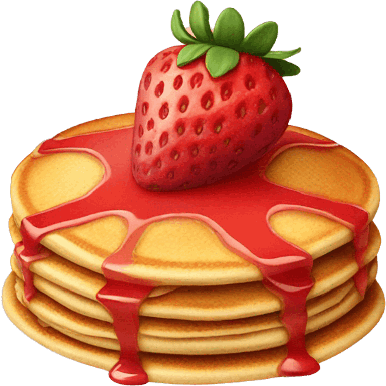 strawberry pancake emoji