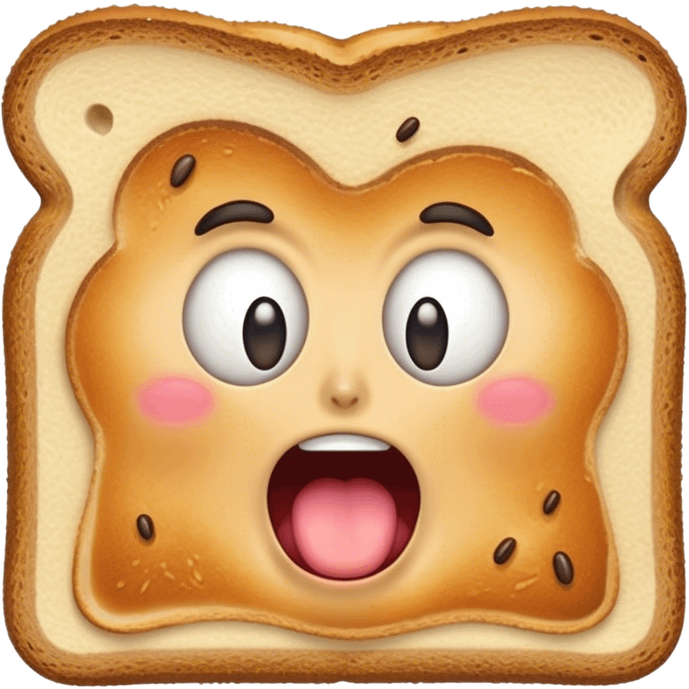 Screaming Toast emoji