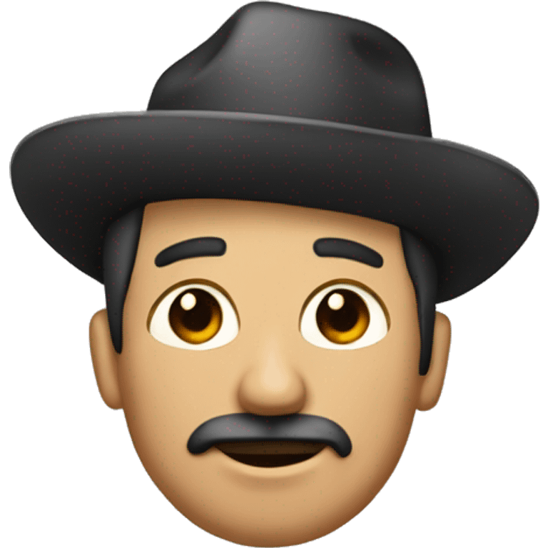 Hombre de piel morena y microfono emoji