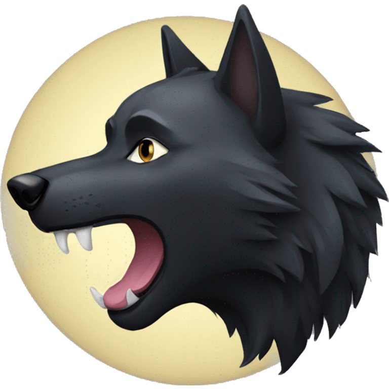 black Wolf emoji