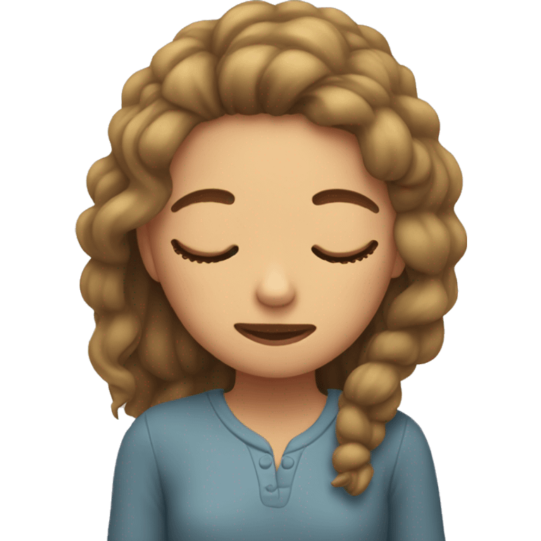 girl is sleeping  emoji