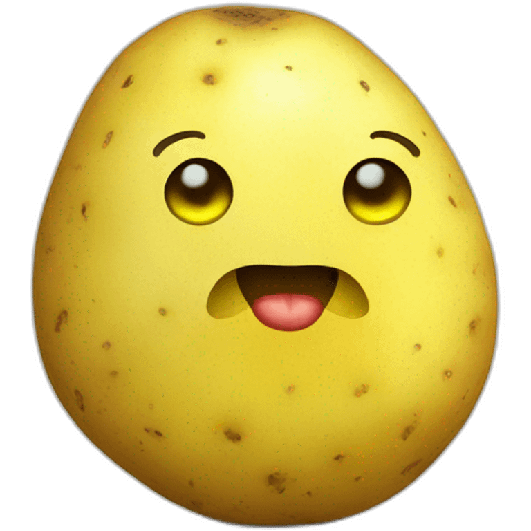 Potato with lemon  emoji