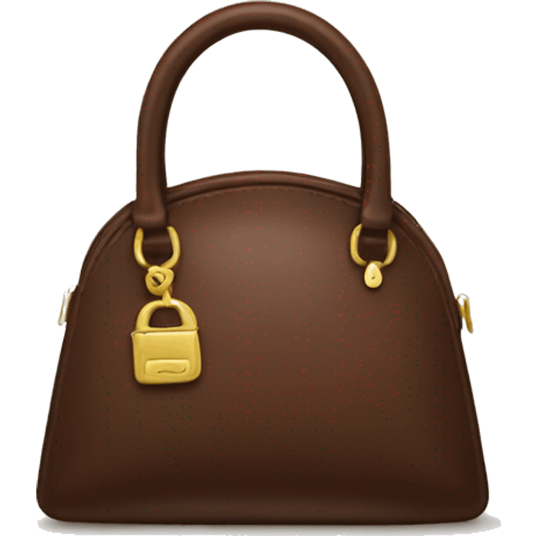 Chocolate brown purse emoji