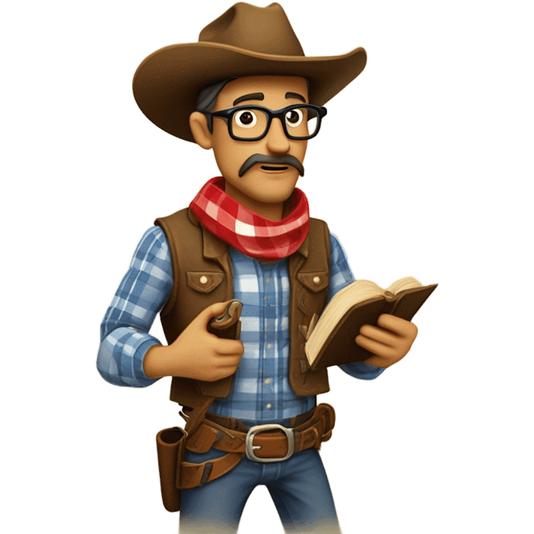 Nerd cowboy emoji