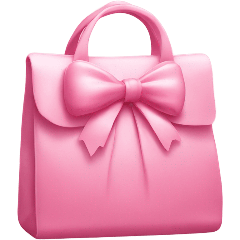 japan bag pink with ribbon emoji