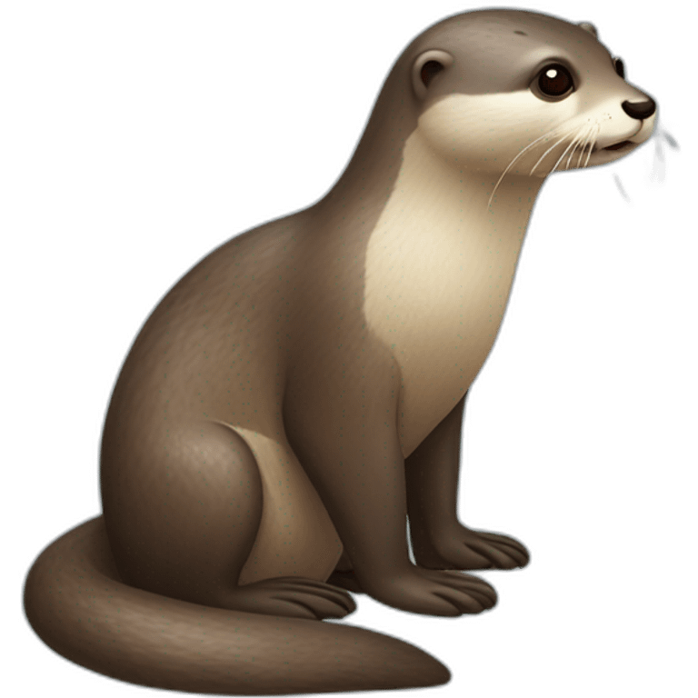 Loutre mignonne emoji