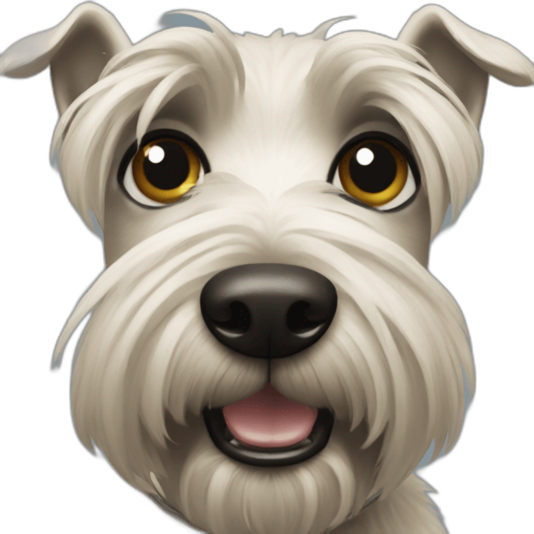 Scottish terrier black eyes emoji