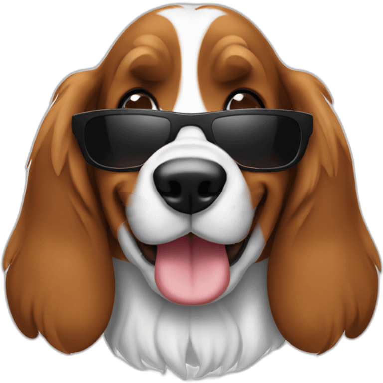 bassett hound giving thumbs up with shades emoji