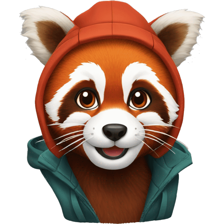 red panda hat emoji