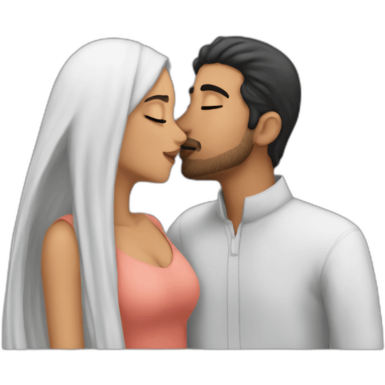 An arabic guy named mxy kissing a girl named remas emoji