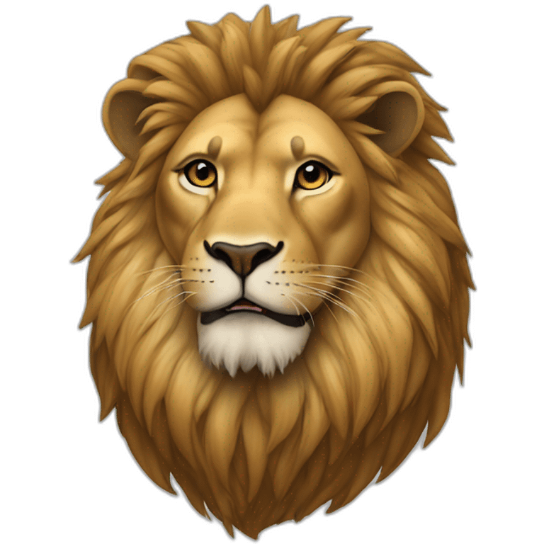 a lion wearing jordans emoji