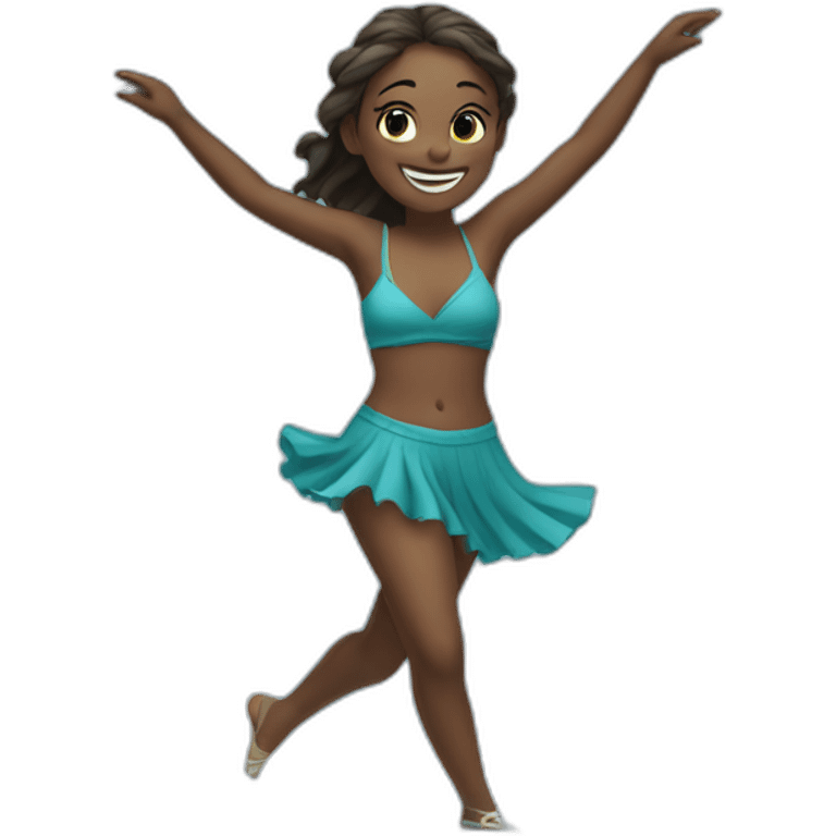 Girl dancing on the sea  emoji