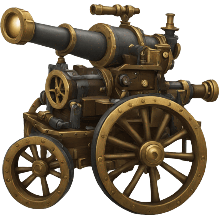 steampunk artillery canon emoji