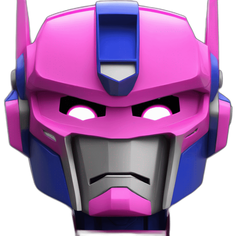 Optimus prime in pink emoji