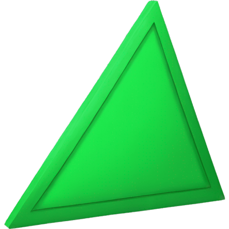 Green up triangle  emoji