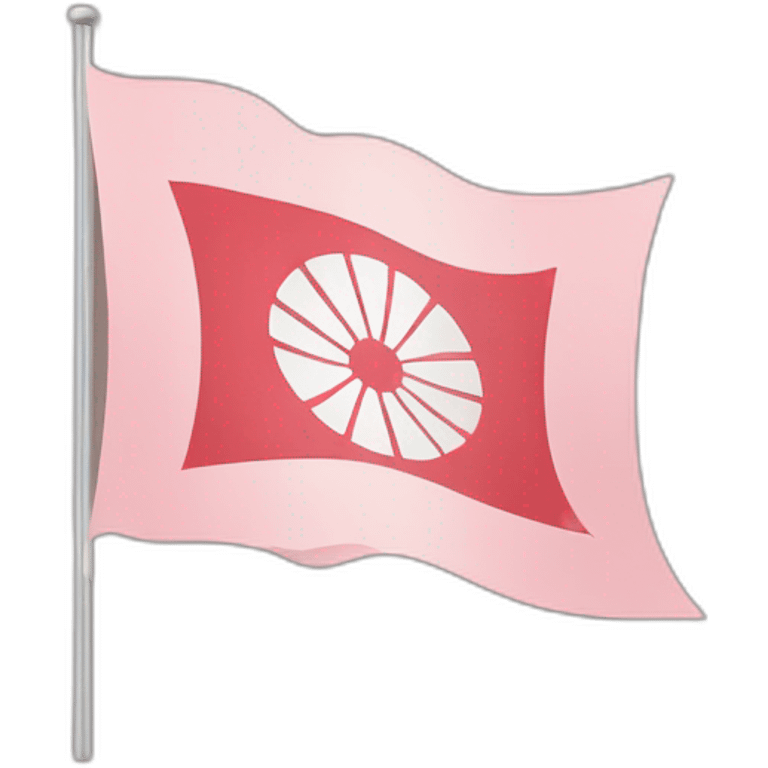 Flag of Japan with a sakura emoji