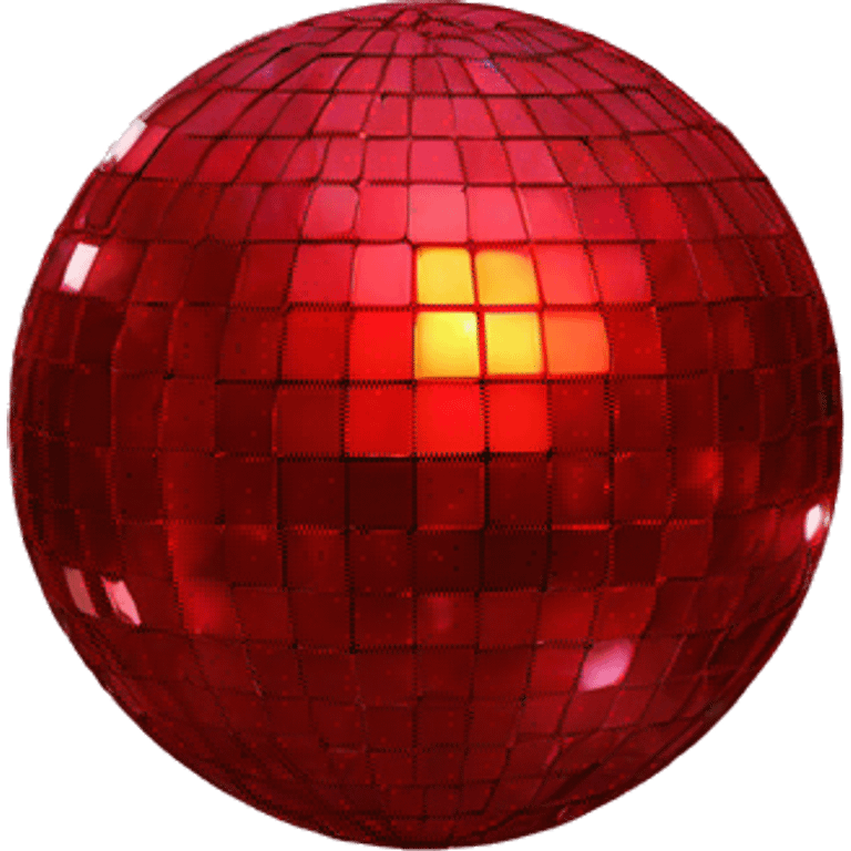 Red disco ball emoji