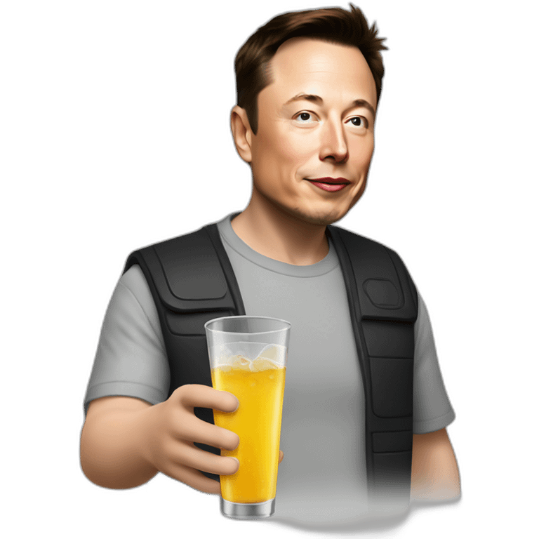 Elon musk drink  emoji