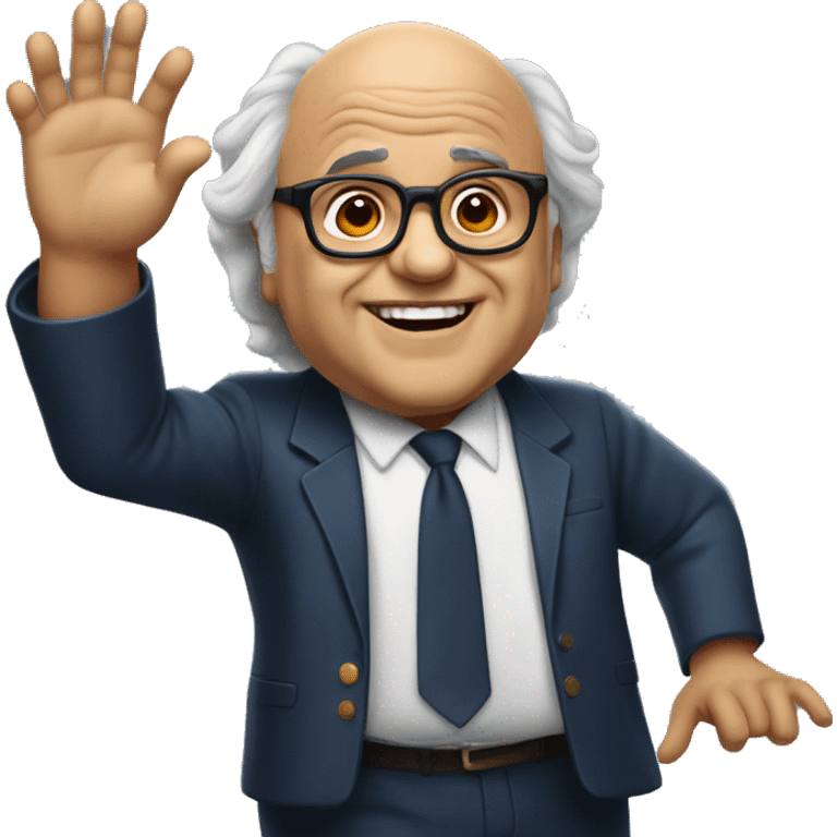 Danny Devito waving emoji