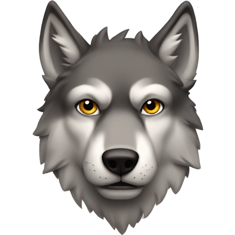 Loup musclé emoji