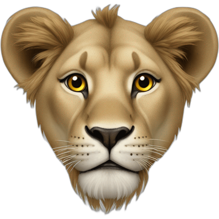 Lion qui s’identifie eye emoji