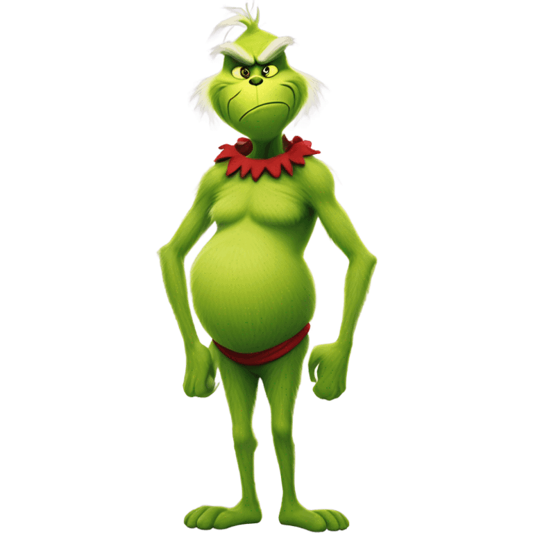 The grinch with big feet emoji