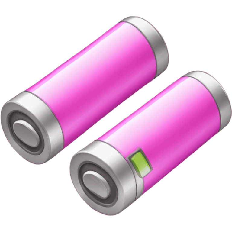 Batteries in pink  emoji