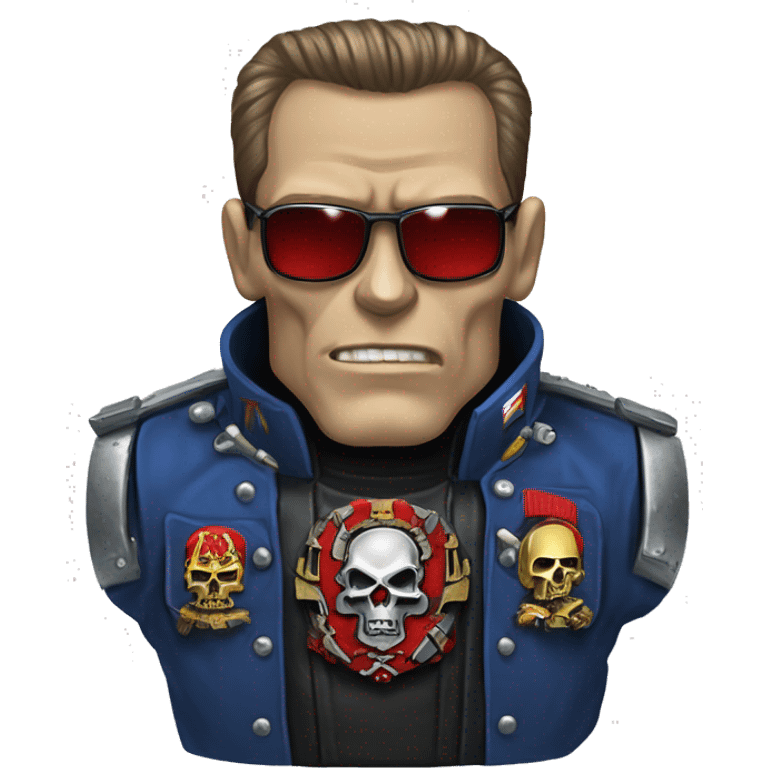 warhammer 40k terminator featuring Russian coats of arms emoji