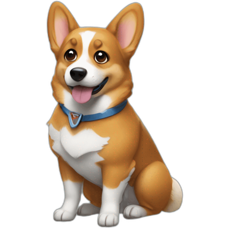 superhero corgi emoji