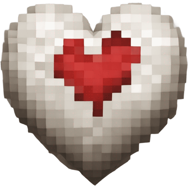 Heart from Minecraft emoji