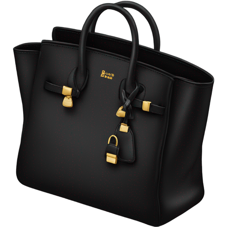 black birkin bag emoji