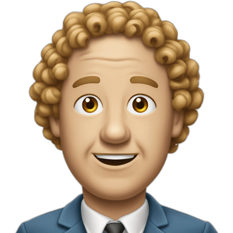 Curly joe of the three stooges emoji