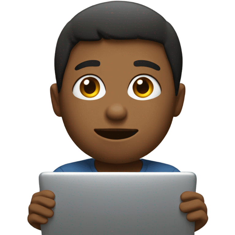 boy with laptop emoji