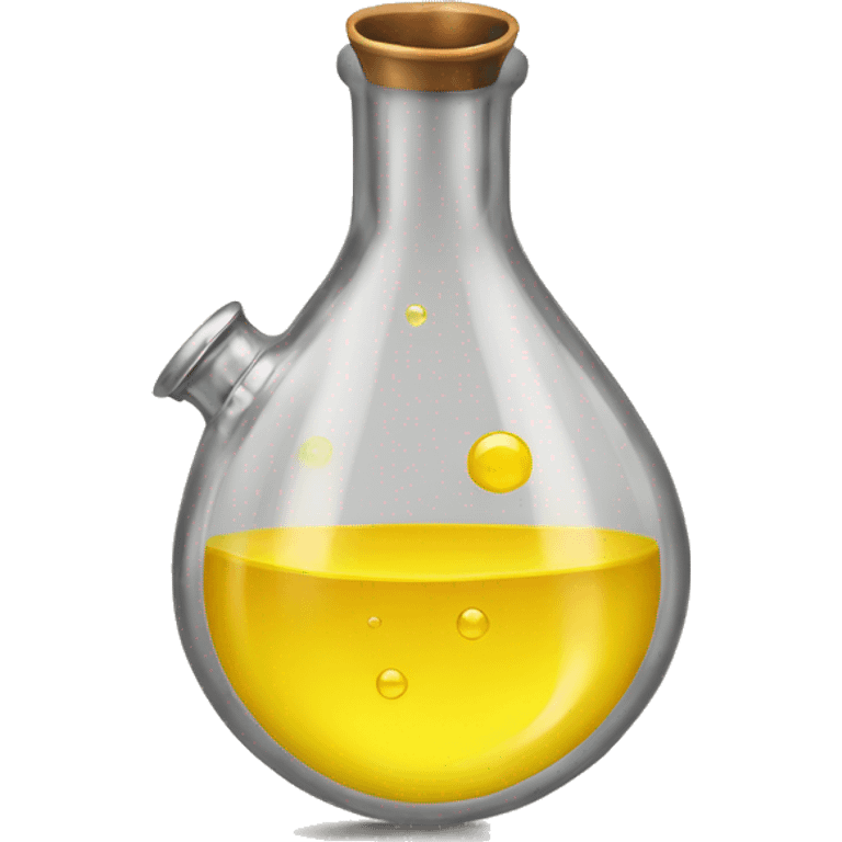 flask with bubbling yellow liq emoji