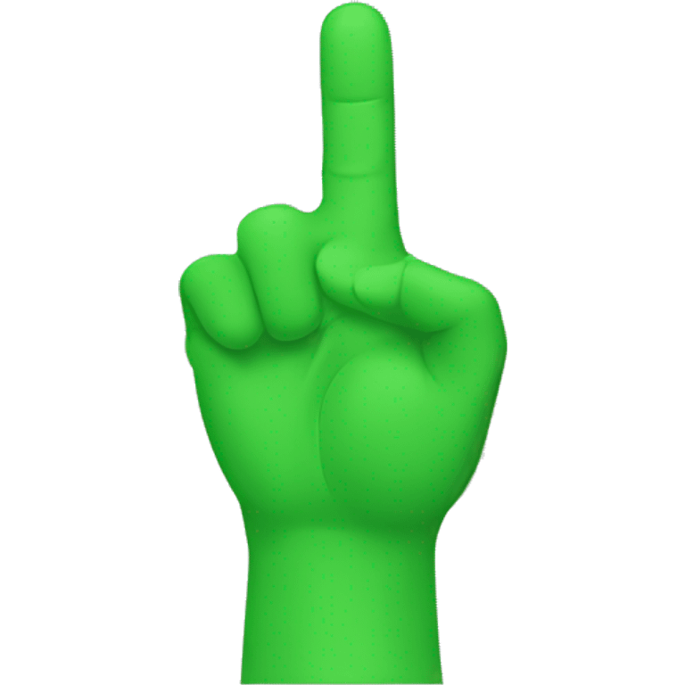 Green Backward index finguer pointing down emoji