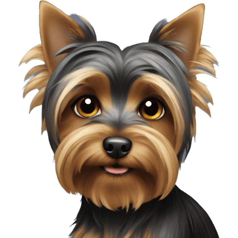 Black yorkshire terrier emoji