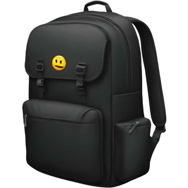 Tech backpack in black emoji