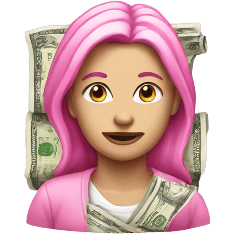 Money pink emoji