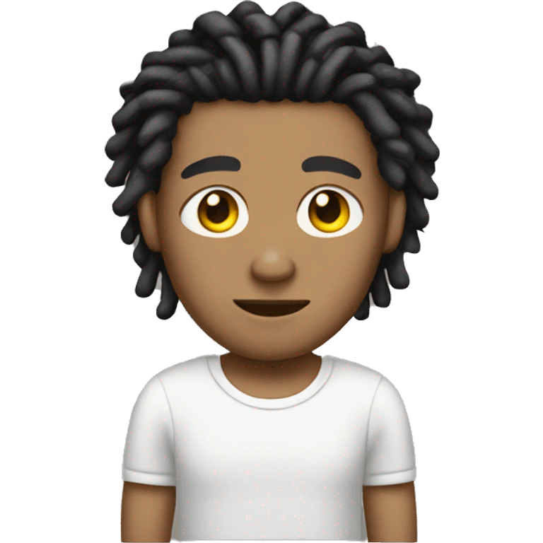 light skin man with short dreads emoji