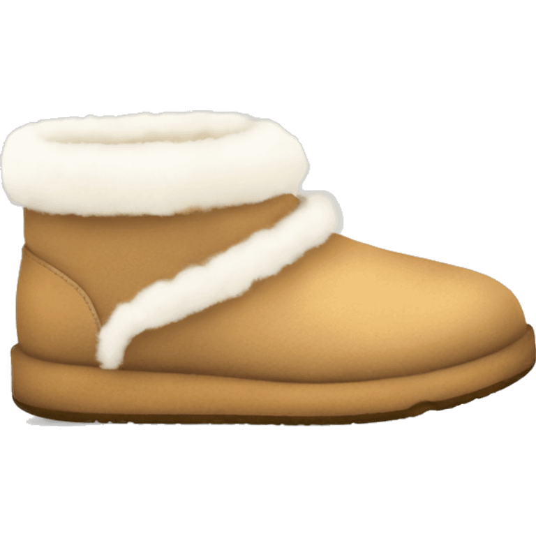 slipper Uggs with a fluffy rim emoji