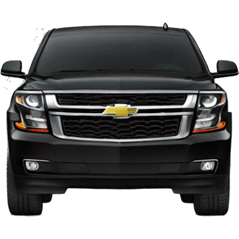 Black 2020 Chevy Tahoe Front view emoji