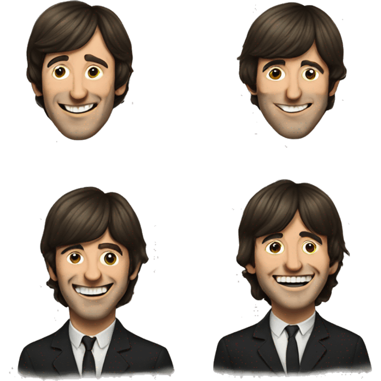 Beatles smiling emoji