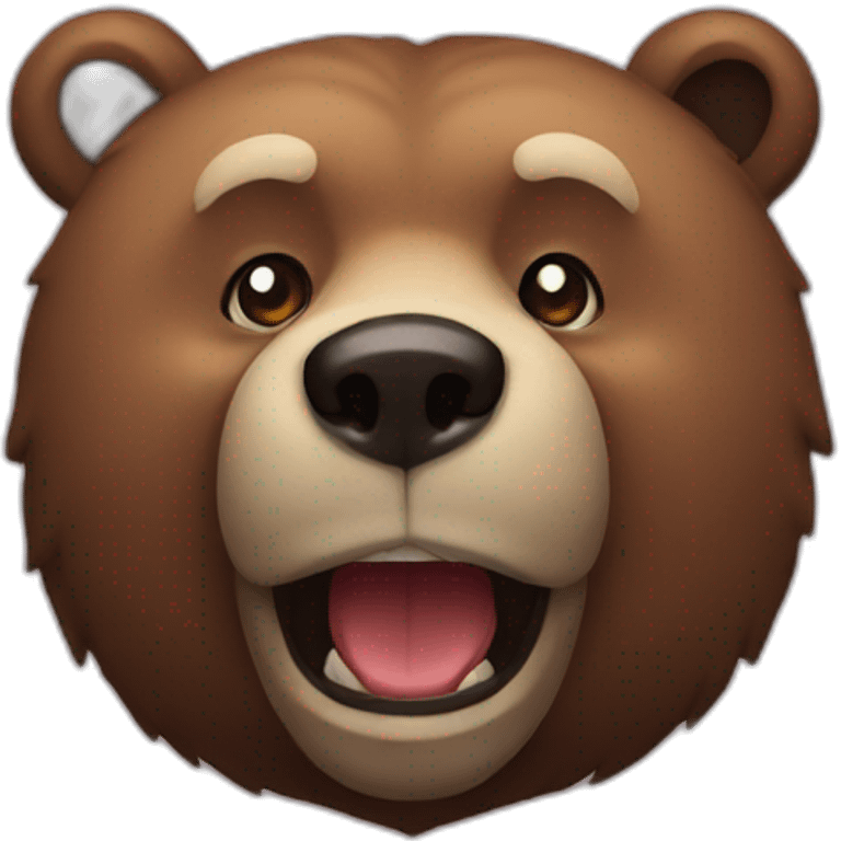 Deep bear emoji